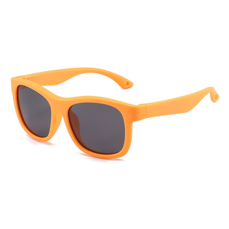 0-3 Years Old Baby Sunglasses Outdoor Silicone Frame Children Outdoor Sun-shade Glasses